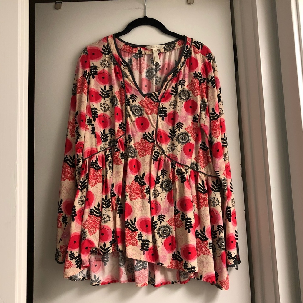 EUC Matilda Jane Holiday Swing Top Size Medium